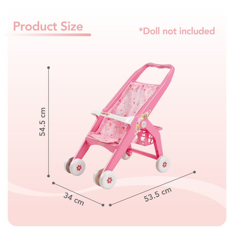 Carriola Mytek 5517 Para Muñeca Rosa - BIOHAIR.MX