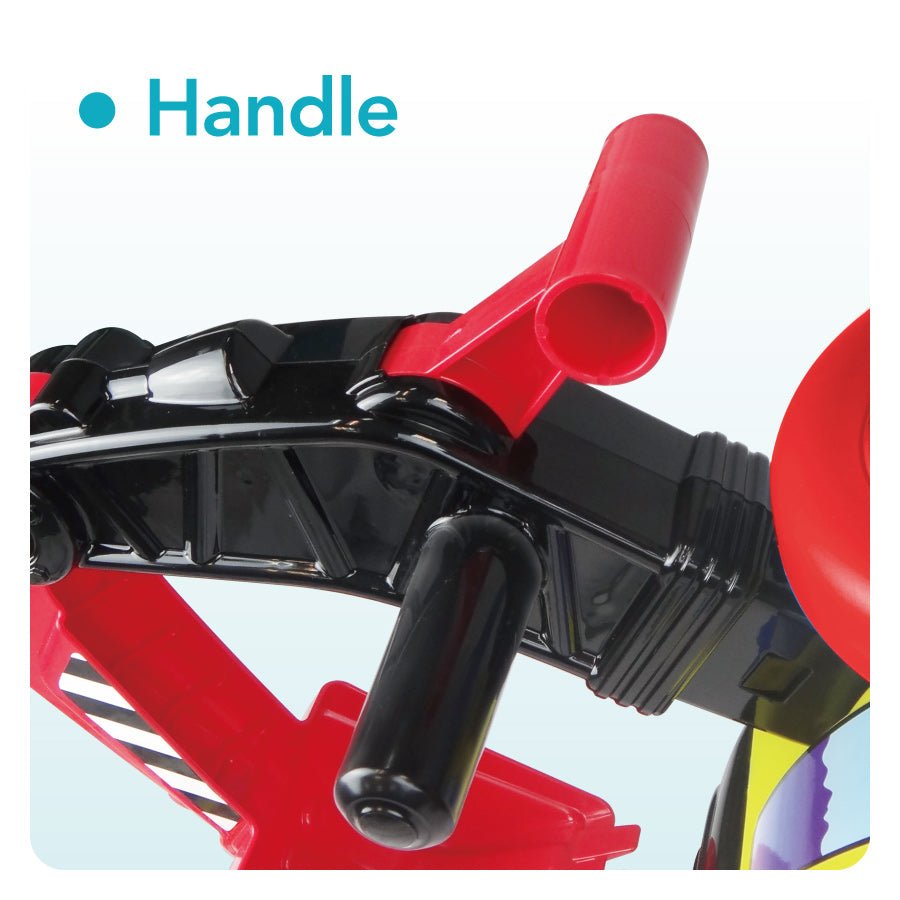 Montable Mytek 5212 Diggyo en Forma de Excabadora con Sónido en el Claxon Azul con Amarillo y Rojo - BIOHAIR.MX