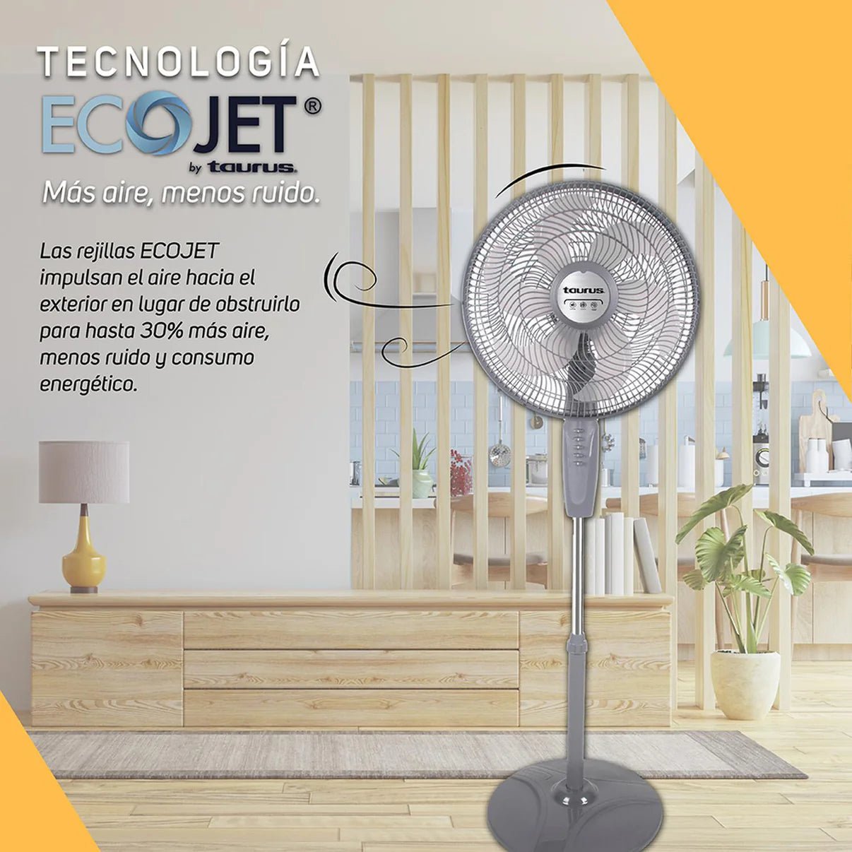 Ventilador Taurus BOREAL De Pedestal y Pared 16