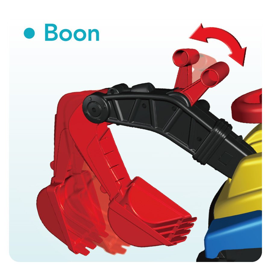 Montable Mytek 5212 Diggyo en Forma de Excabadora con Sónido en el Claxon Azul con Amarillo y Rojo - BIOHAIR.MX