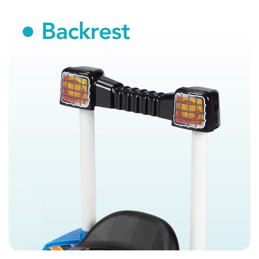 Montable Mytek 5212 Diggyo en Forma de Excabadora con Sónido en el Claxon Azul con Amarillo y Rojo - BIOHAIR.MX