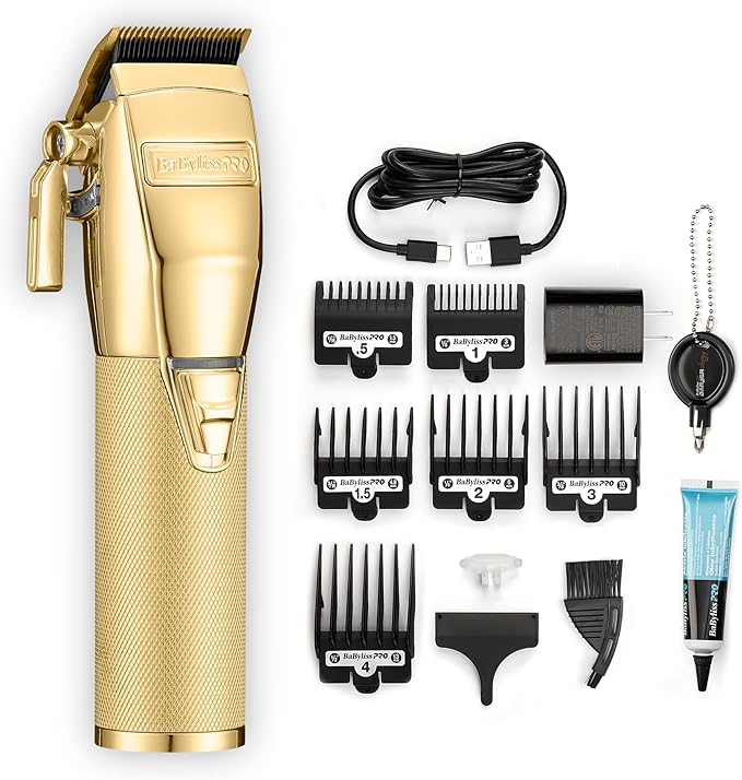 Recortadora BaByliss FX870NGES FX+ Gold Cuchilla de Titanium batería de Iones de Litio Gold - BIOHAIR.MX