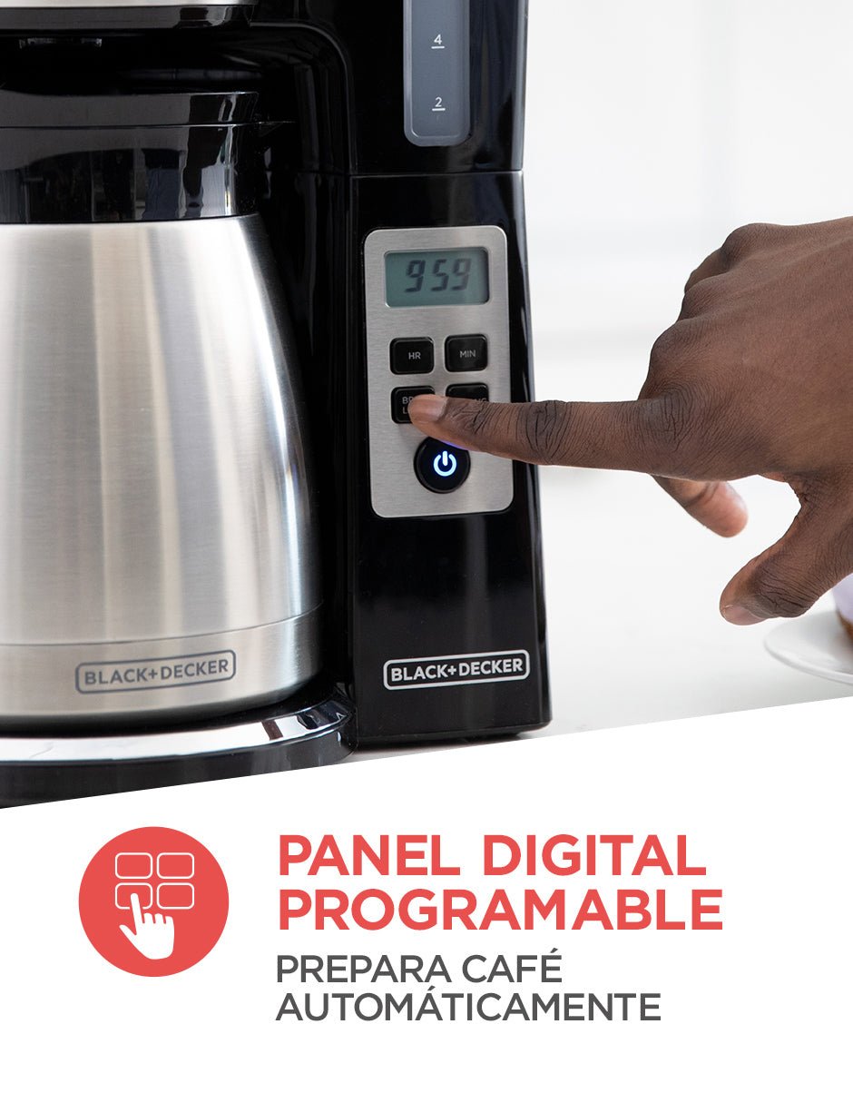 Cafetera térmica de 12 tazas - BIOHAIR.MX