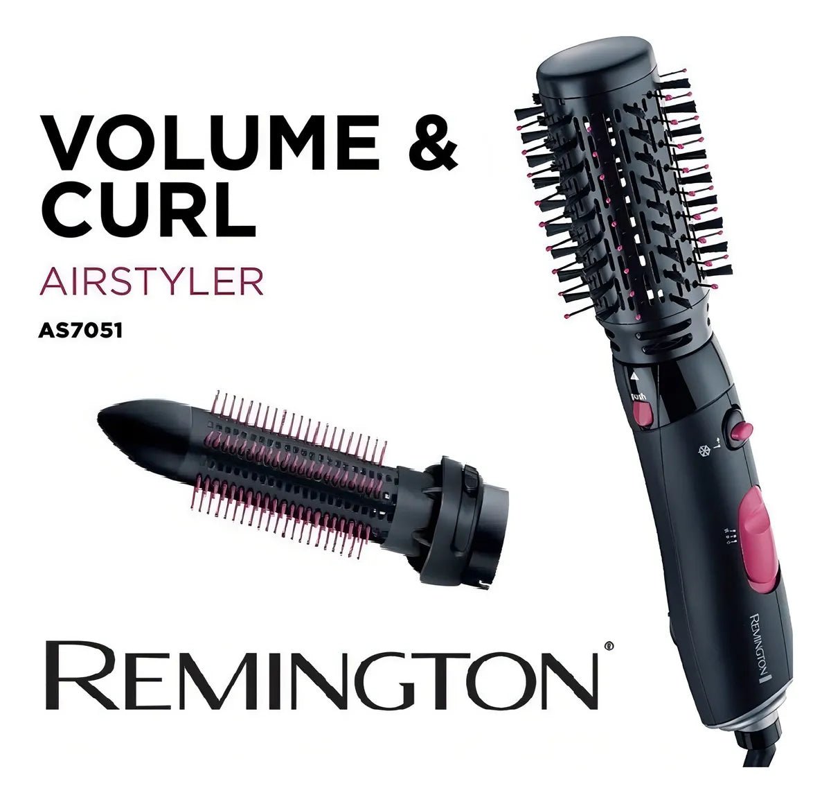 Cepillo Alaciador Remington 3 En 1 Cabello Secadora Rizador - BIOHAIR.MX