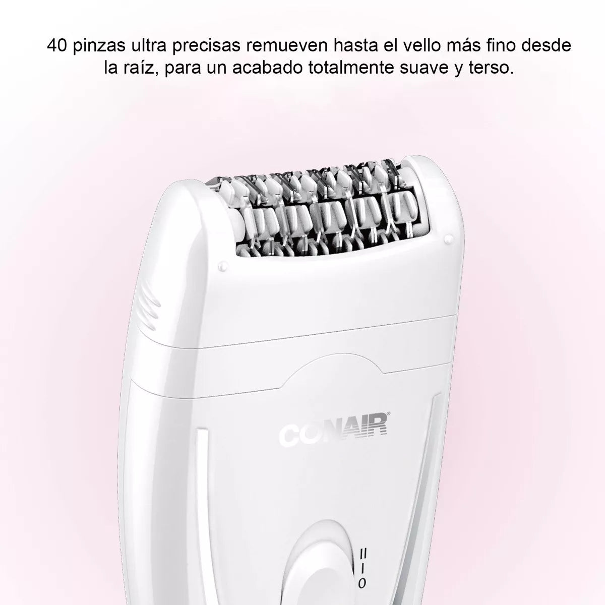 Depiladora Conair E2ES Recargable Inalámbrica Para Uso en Seco, 2 Velocidades Blanca - BIOHAIR.MX