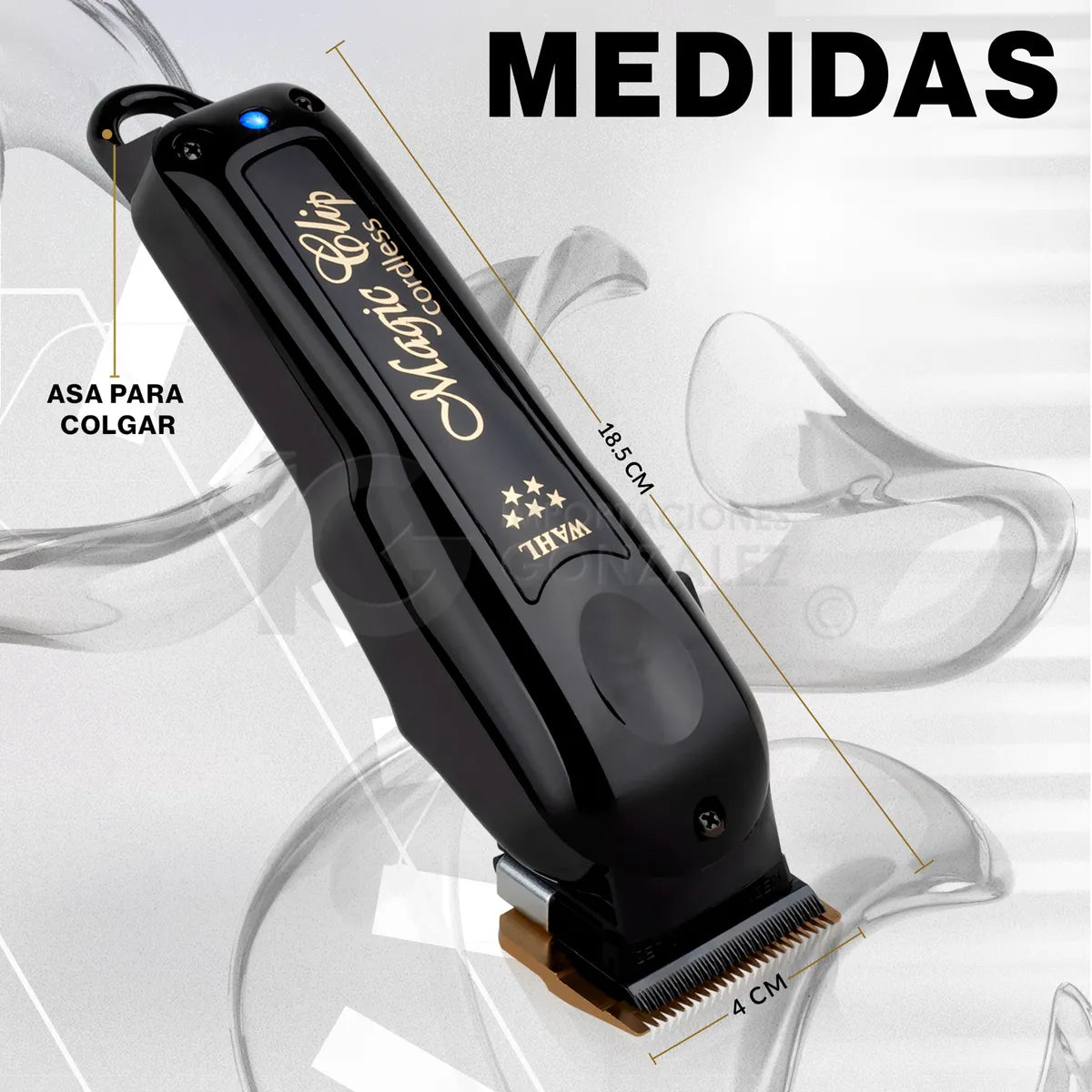 Máquina Wahl 3026432 Magic Clip Inalámbrica 5 Stars Negra - BIOHAIR.MX