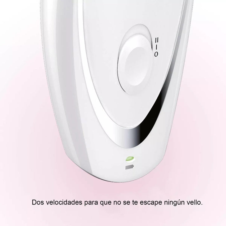 Depiladora Conair E2ES Recargable Inalámbrica Para Uso en Seco, 2 Velocidades Blanca