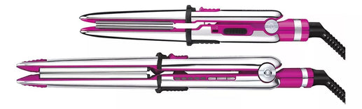 Combo BaByliss BSSPPK2ES Alaciadora Optima3000 + Mini Alaciadora Optima 2000 Rosa/Plata