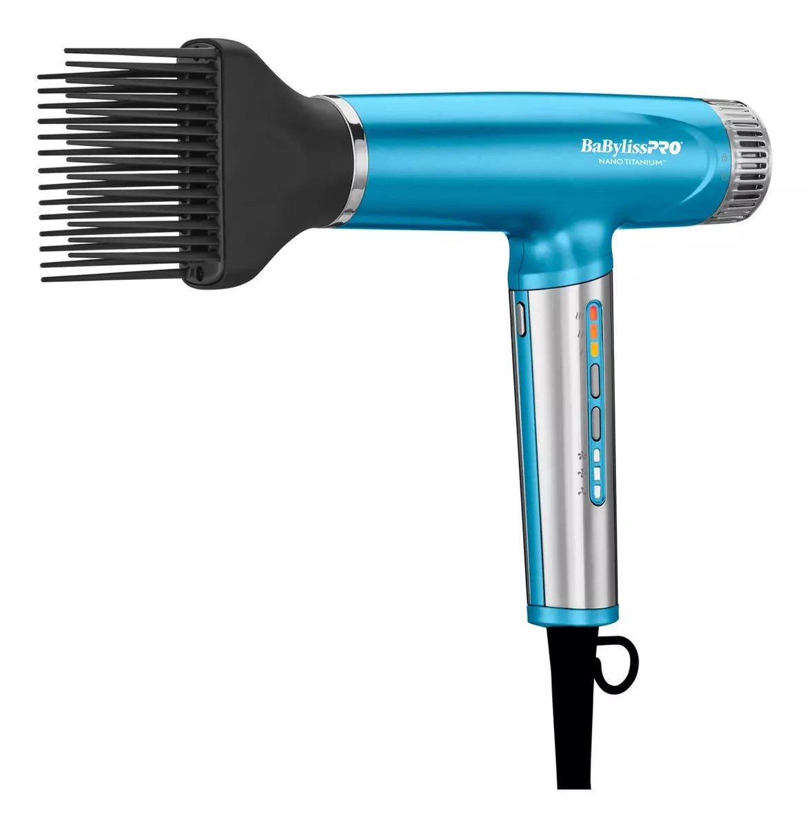 Secadora BaByliss BNTC9200ES Nano Titanium Digital, Compacta y Ligera en forma de "T" con accesorios Azul