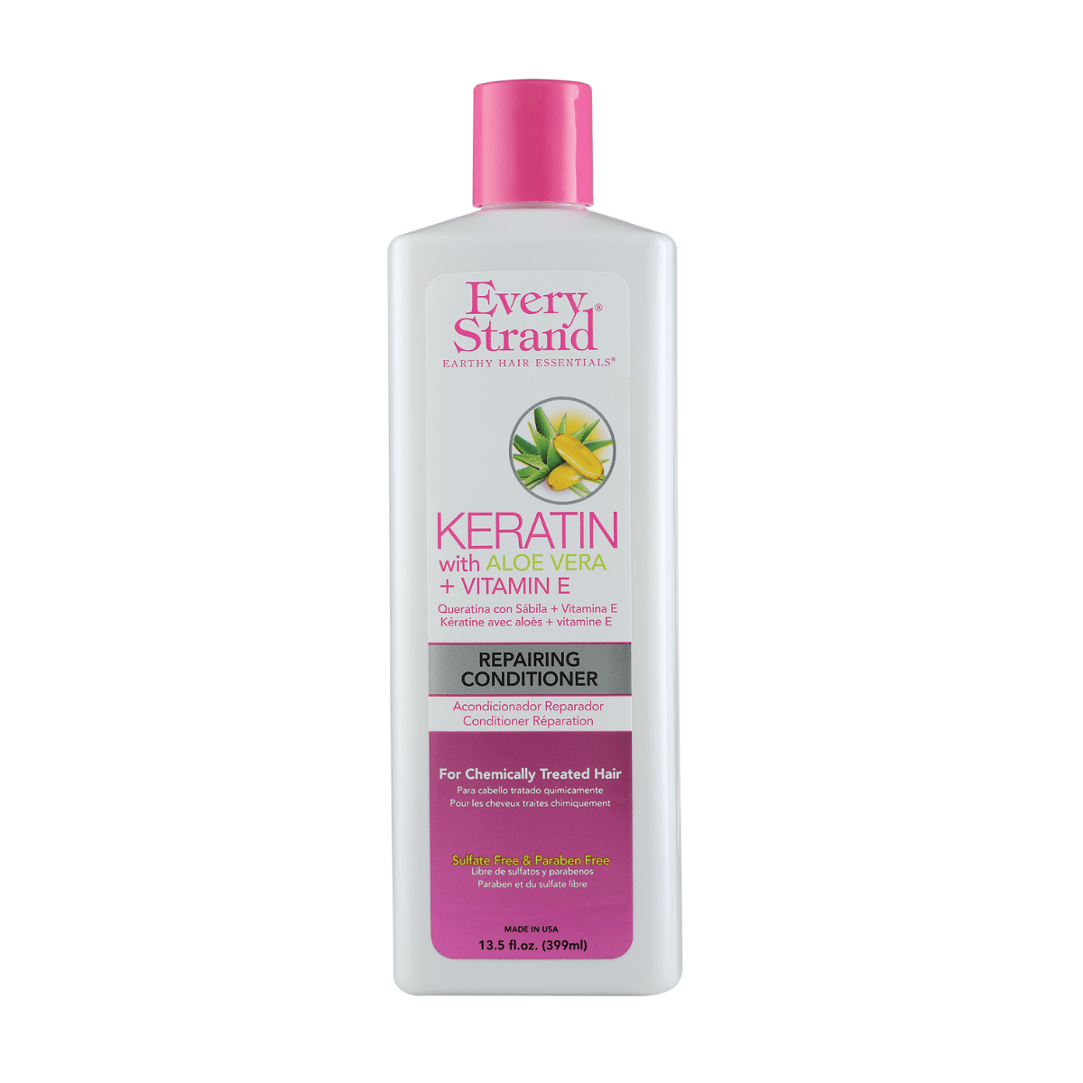 Acondicionador Keratina & Aloe Vera Every Strand 399ml - BIOHAIR.MX