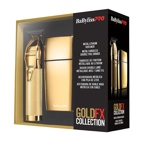 TRIMMER Y SHAVER COMBO BARBERÍA BABYLISS PRO GOLDFX COLLECTION