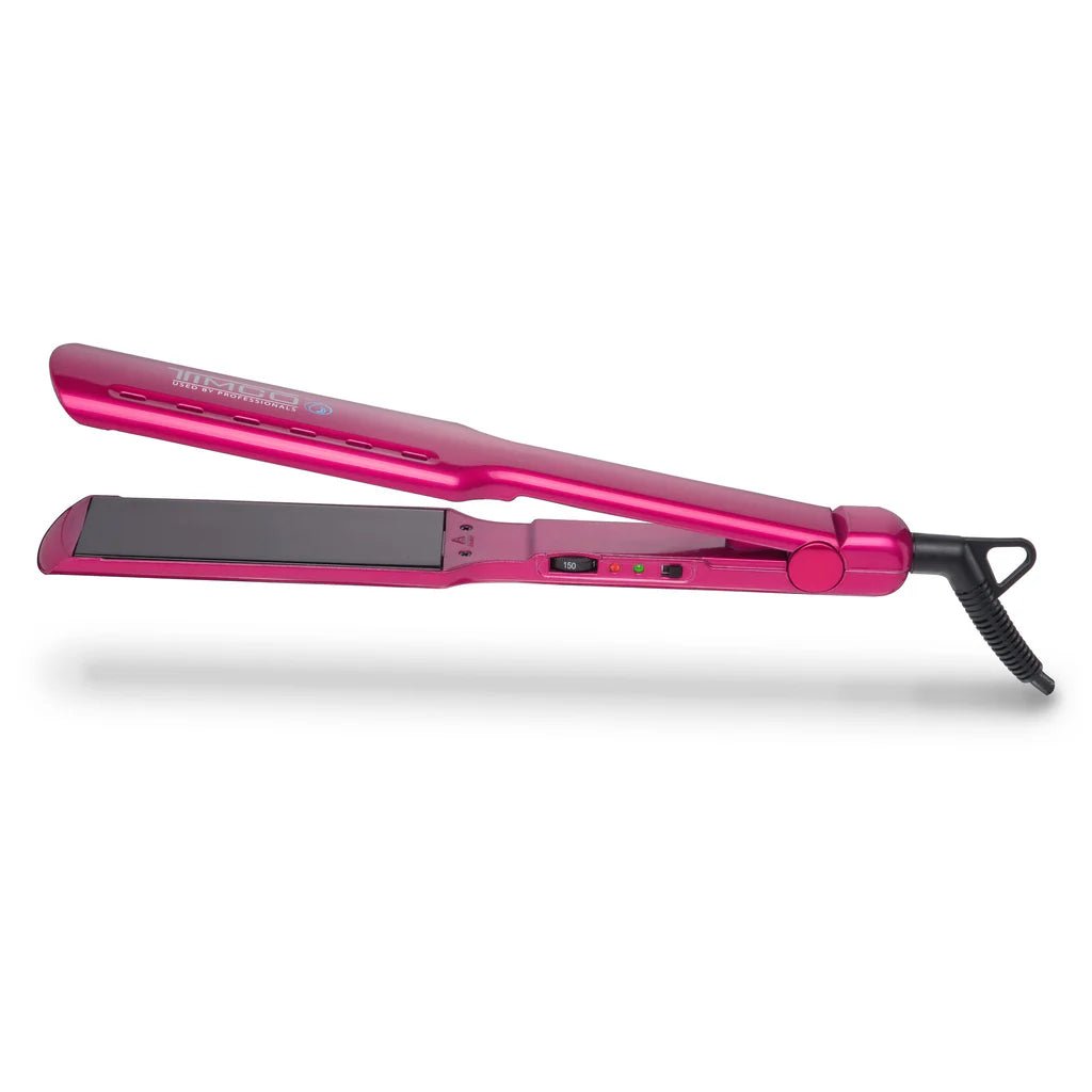 Alaciadora profesional Timco PWD2 placa de 4.5cm para cabello húmedo y seco rosa