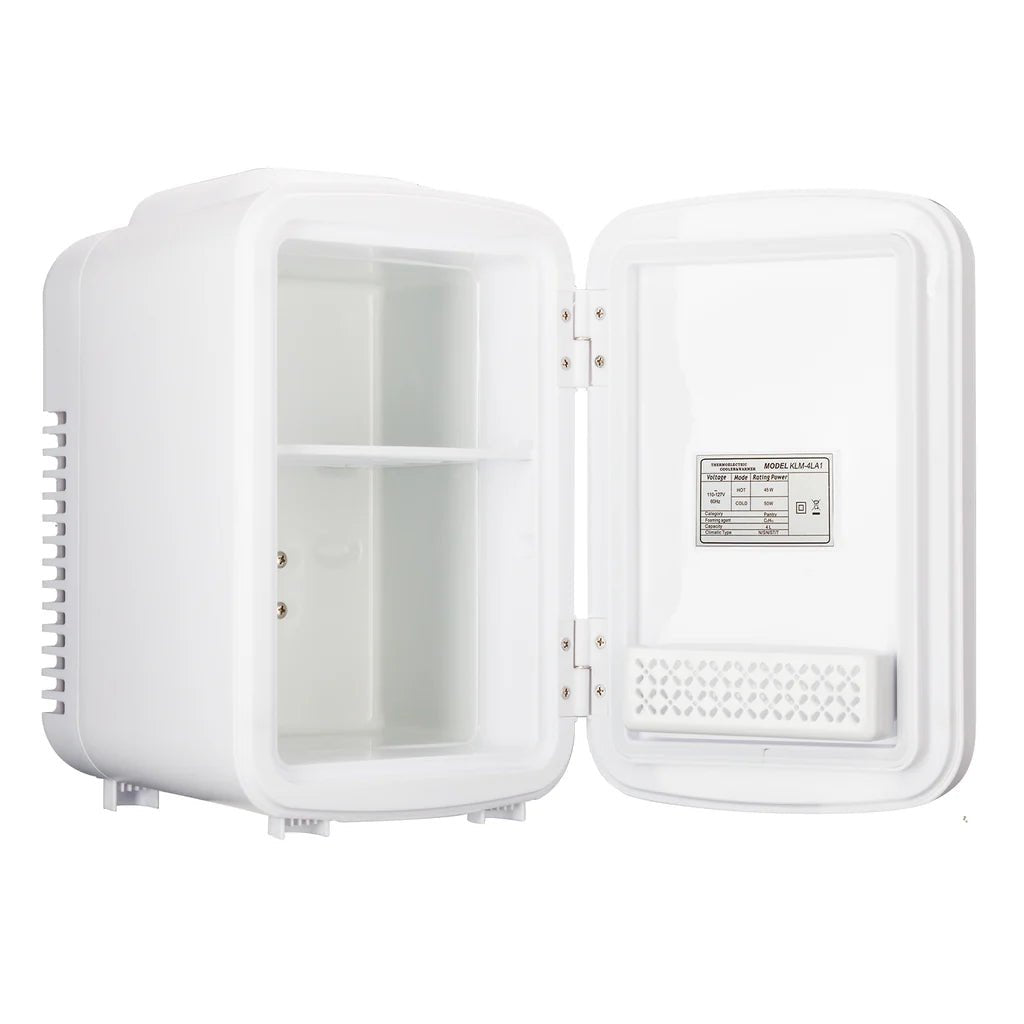 Mini Refrigerador Timco REMIN4LA02 Con Puerta de Espejo y Luz Led 3 Tonos Blanco - BIOHAIR.MX
