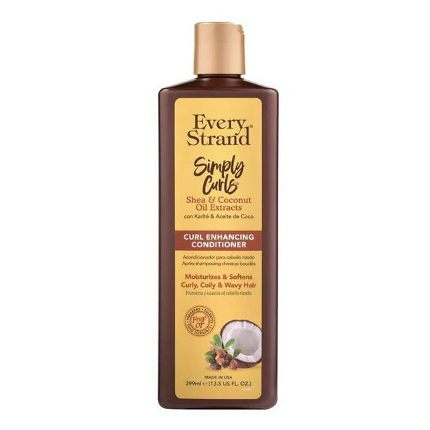 Acondicionador de hidratación profunda karité y aceite de coco para cabello rizado Every Strand 399ml - BIOHAIR.MX