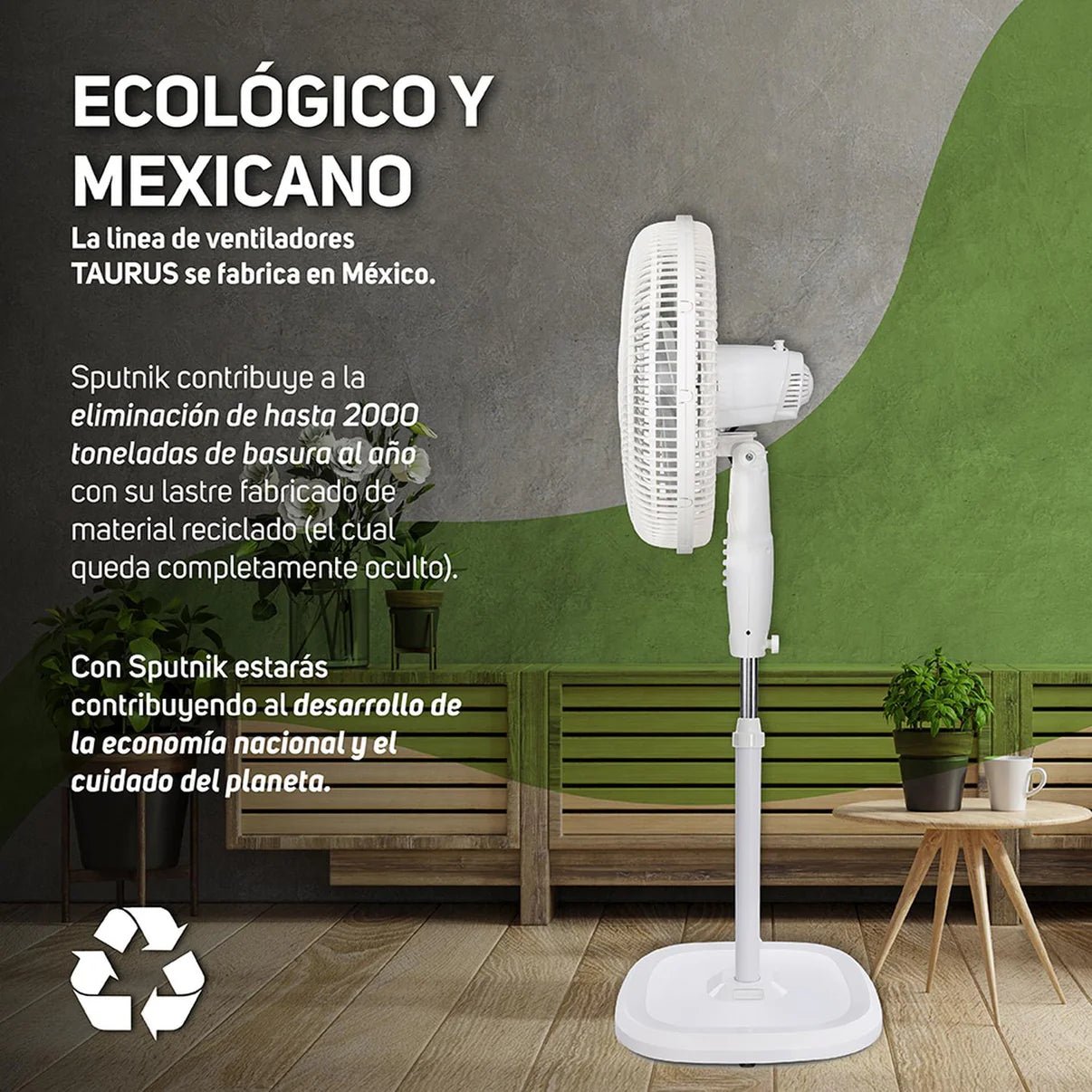 Ventilador Taurus SPUTNIK De Pedestal y Pared, 18